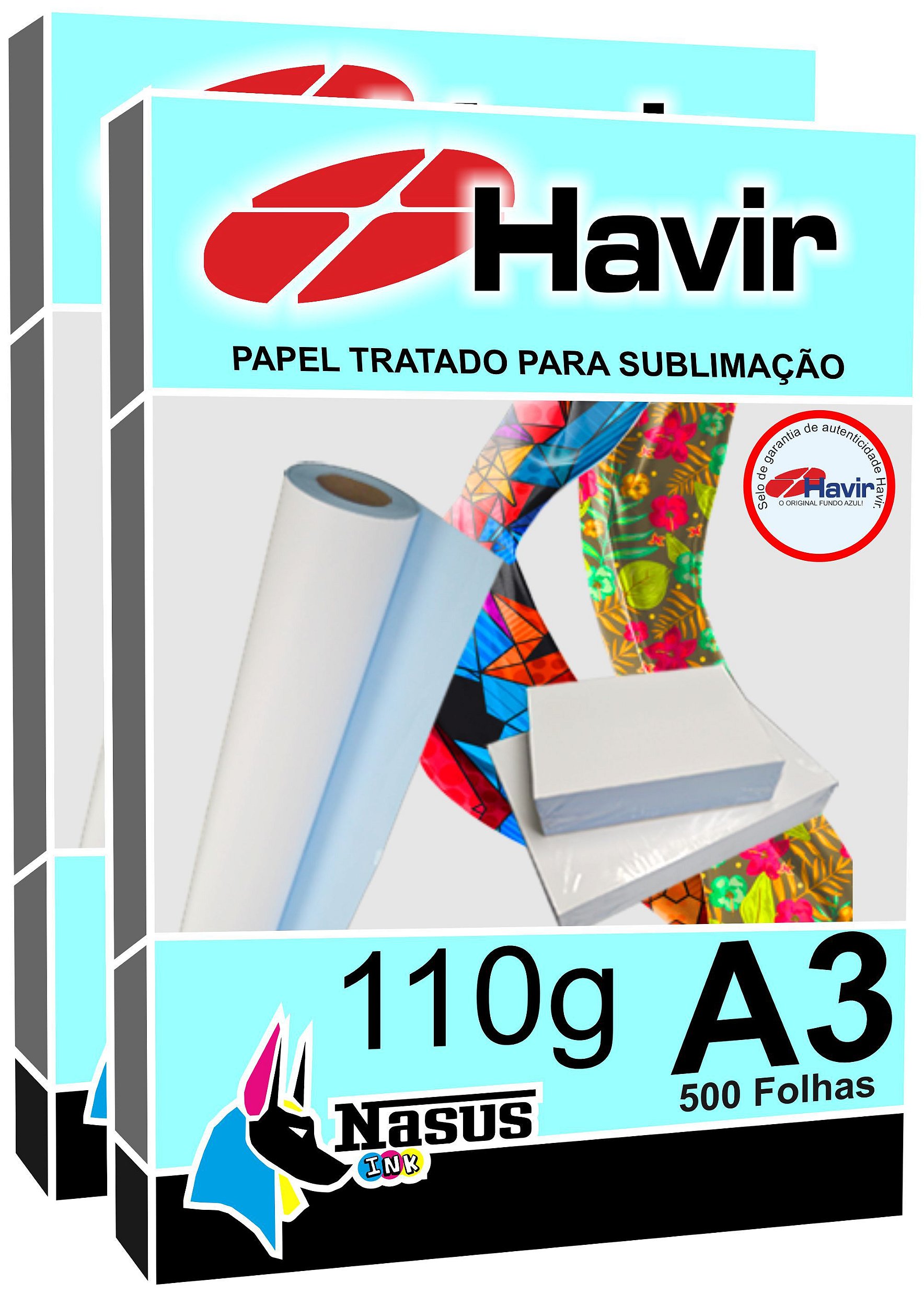 Papel Para Sublimação A3 Fundo Azul Havir 110g Nasus Ink A Loja Mais Técnica Do Brasil 6070