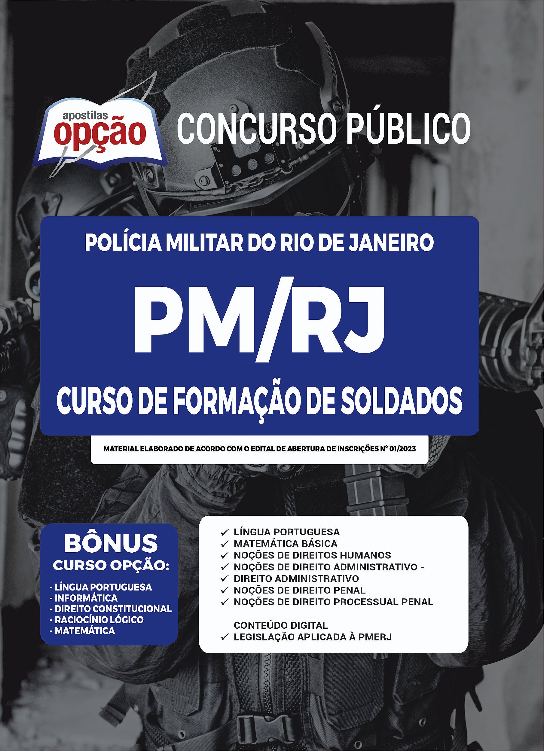Apostila PM RJ 2023 - Soldado Polícia Militar Rio de Janeiro PMERJ ...