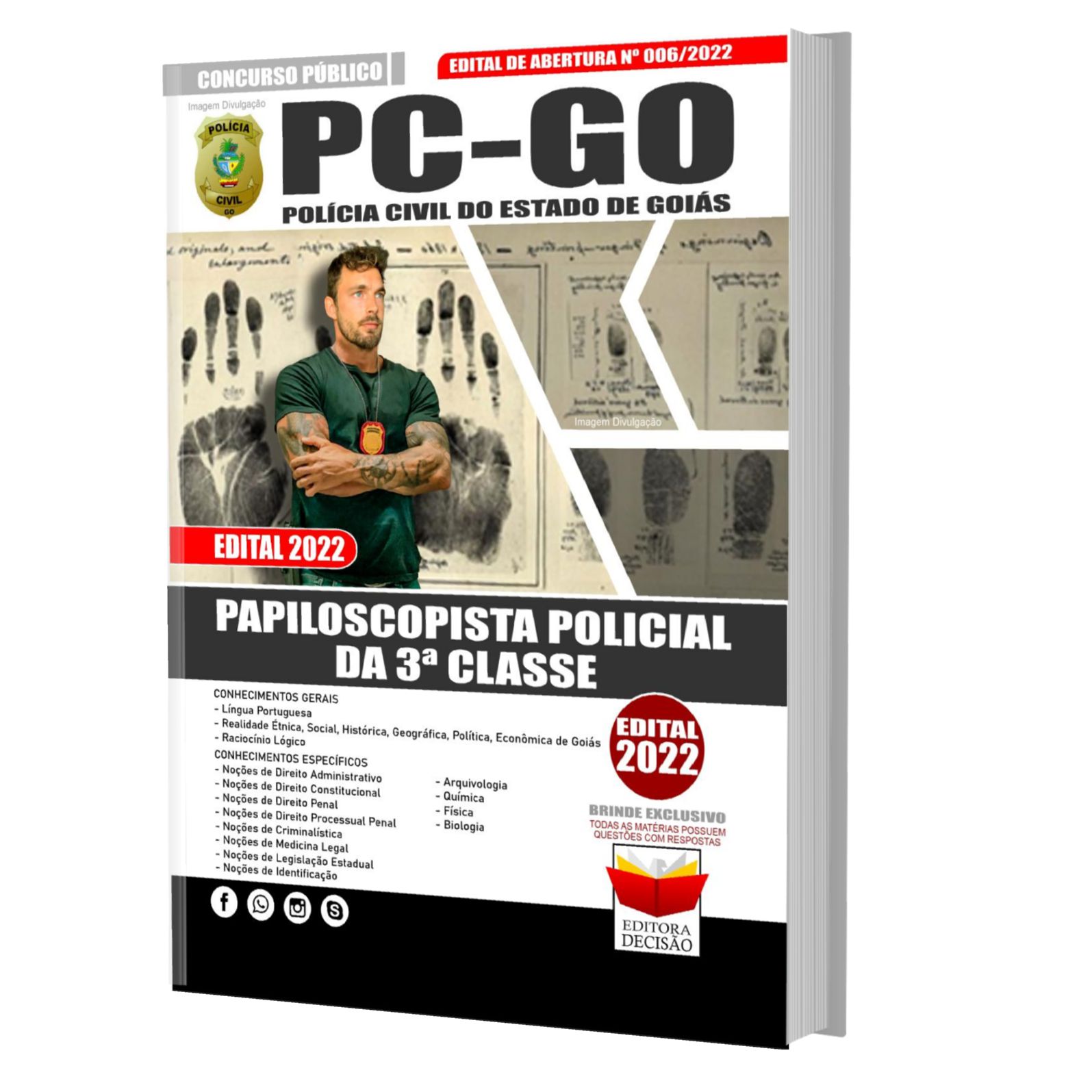 Apostila Concurso Pc Go - Papiloscopista Da Polícia Civil De Goiás ...