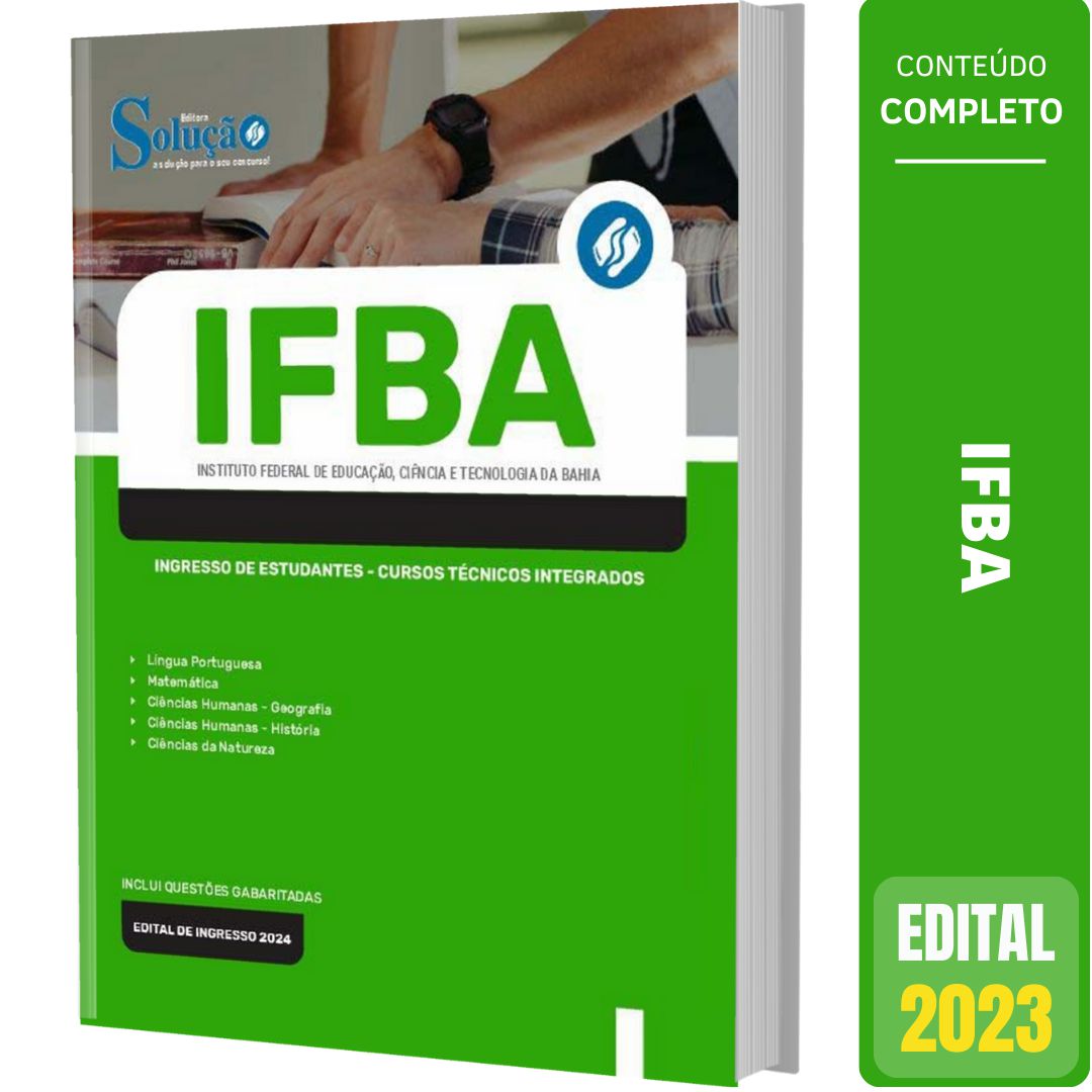 Ensino profissionalizante: IFBA Prosel 2023