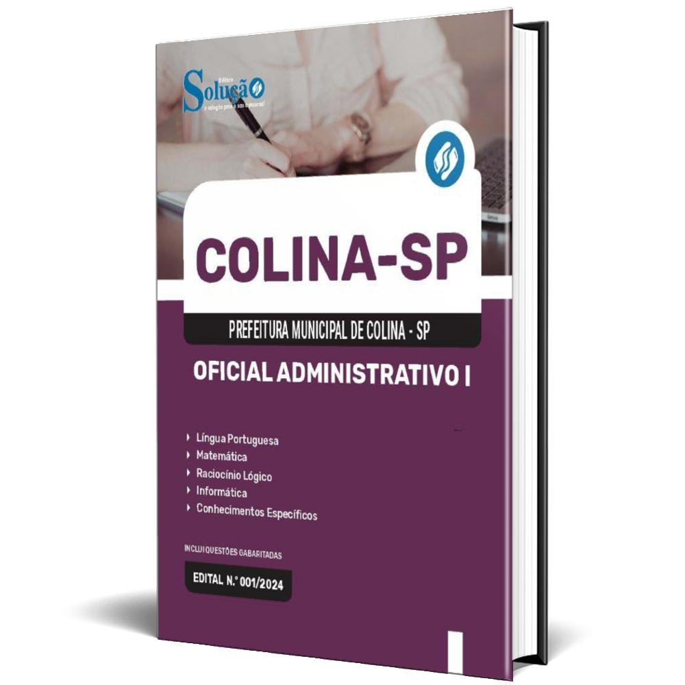 Apostila Prefeitura de Colina SP 2024 - Oficial Administrativo I ...