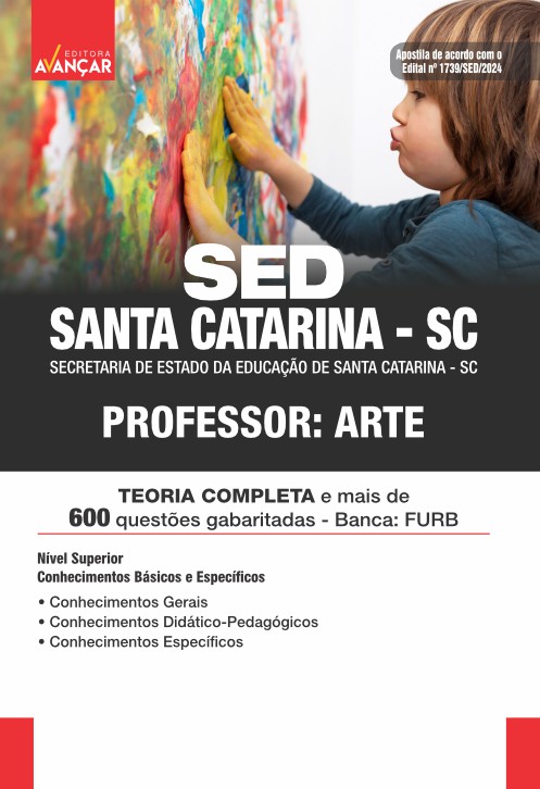 Apostila Concurso Sed Santa Catarina Sc 2024 - Professor Arte - Solução ...