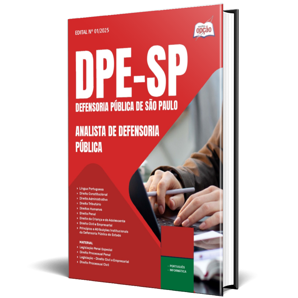 Apostila DPE SP 2025 - Analista de Defensoria Pública - Solução ...