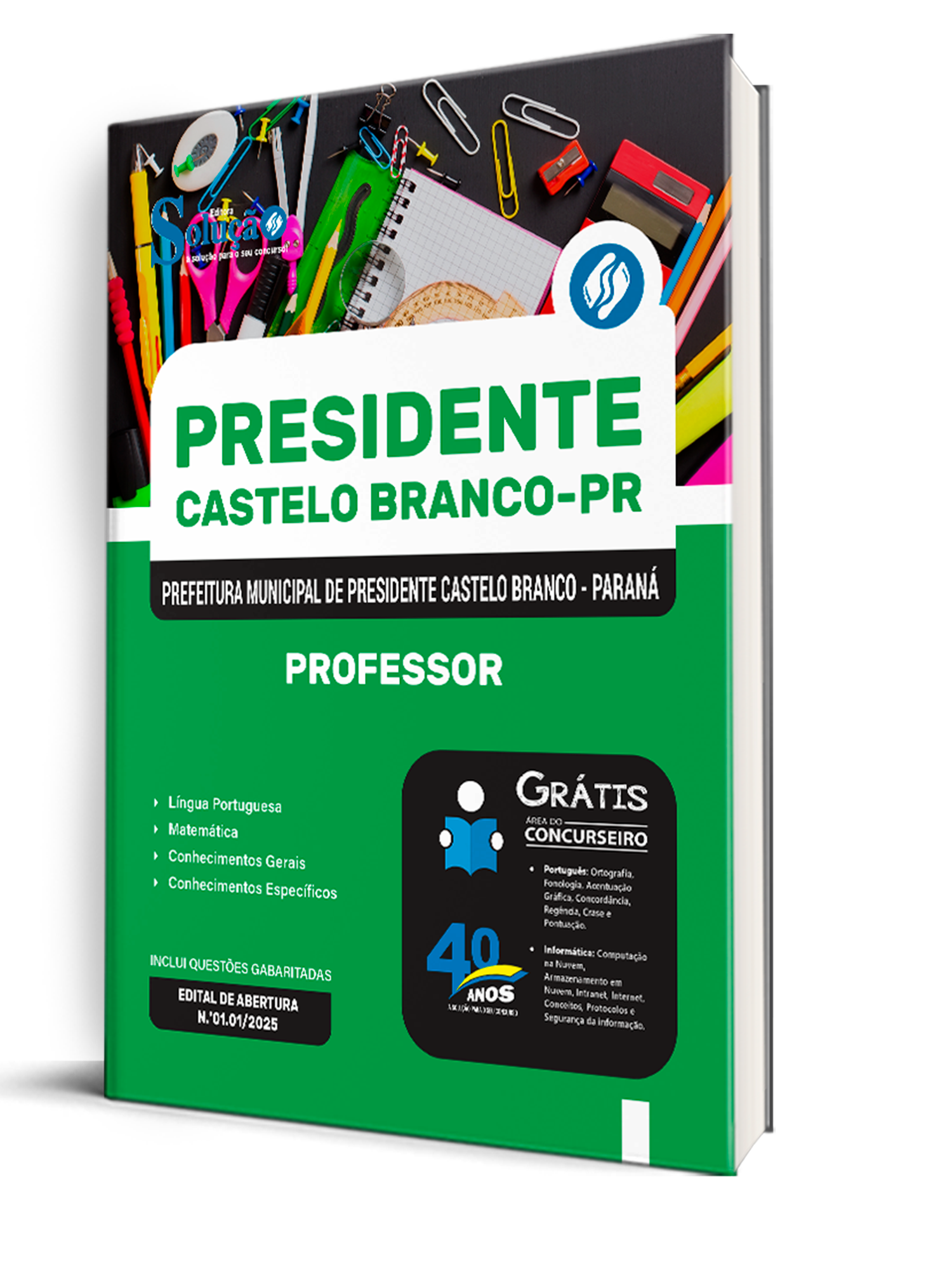 Apostila Prefeitura de Presidente Castelo Branco PR 2025 - Professor ...
