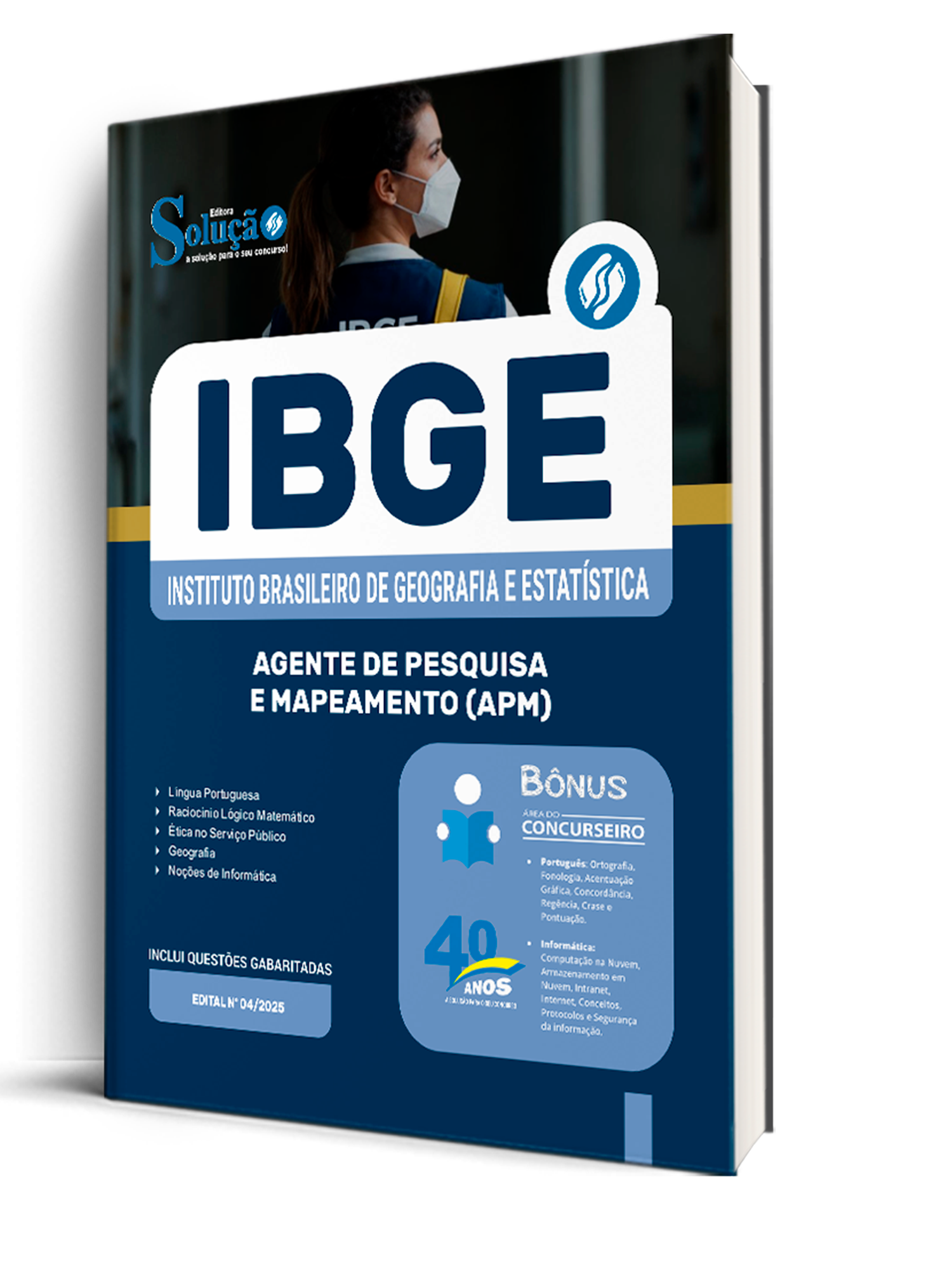Apostila IBGE 2025 - Agente de Pesquisas e Mapeamento (APM) - Solução ...