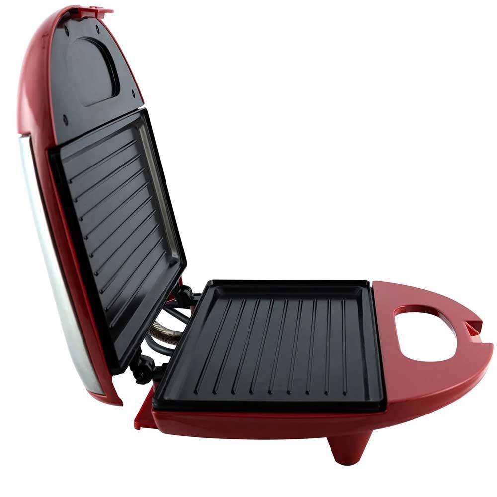 Mini Grill e Sanduicheira Philco Inox 750W Vermelho 220V Shoploko