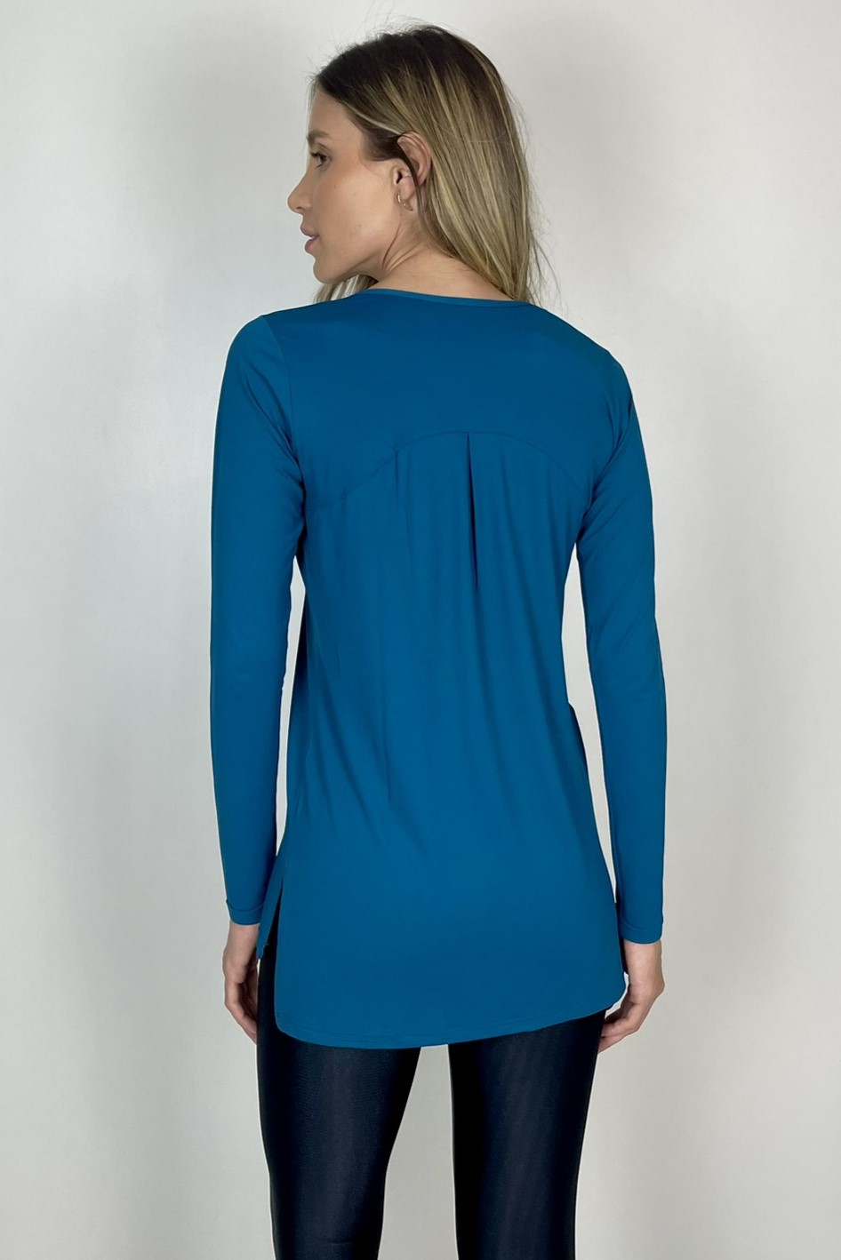 Blusa Fashion Seaward Manga Longa Ultracool cinza/Azul - Seaward