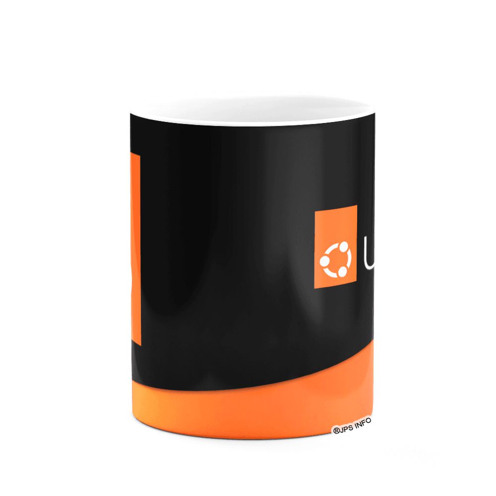 Caneca Linux B-dark - Ubuntu 2022 - JPS INFO