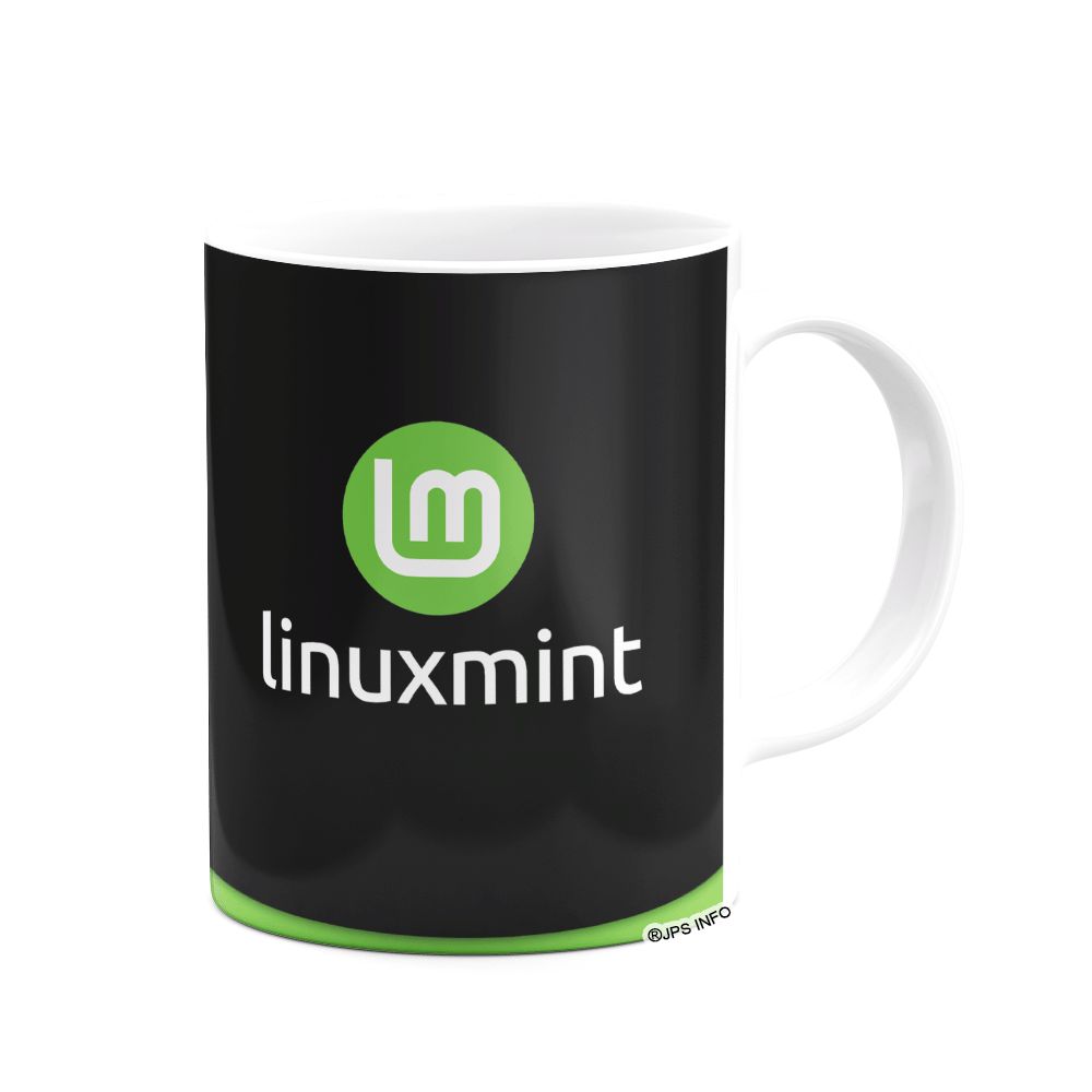 Caneca - Linux Mint B-dark - JPS INFO