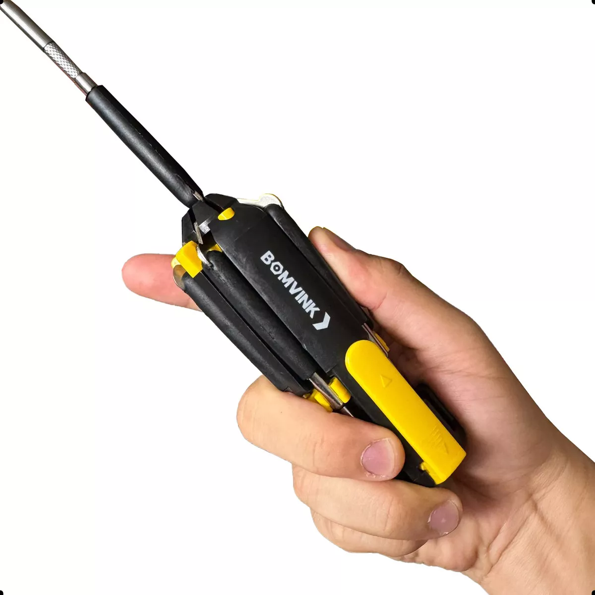 Jogo Chave De Fenda E Phillips 8 Em 1 Led Portatil - RD2SHOP