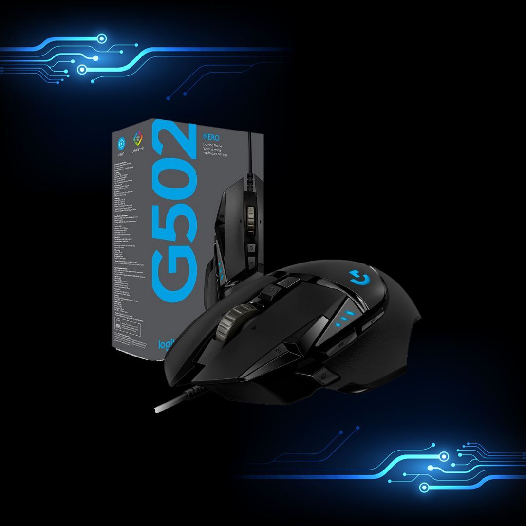 Logitech Gaming Mouse G502 (Hero) - mouse - USB