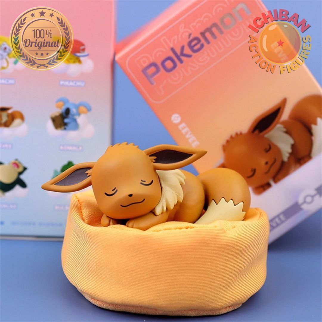 Pokemon tipo normal dormir eevee adorável figura de ação modelo ornamento  brinquedos crianças presentes - AliExpress