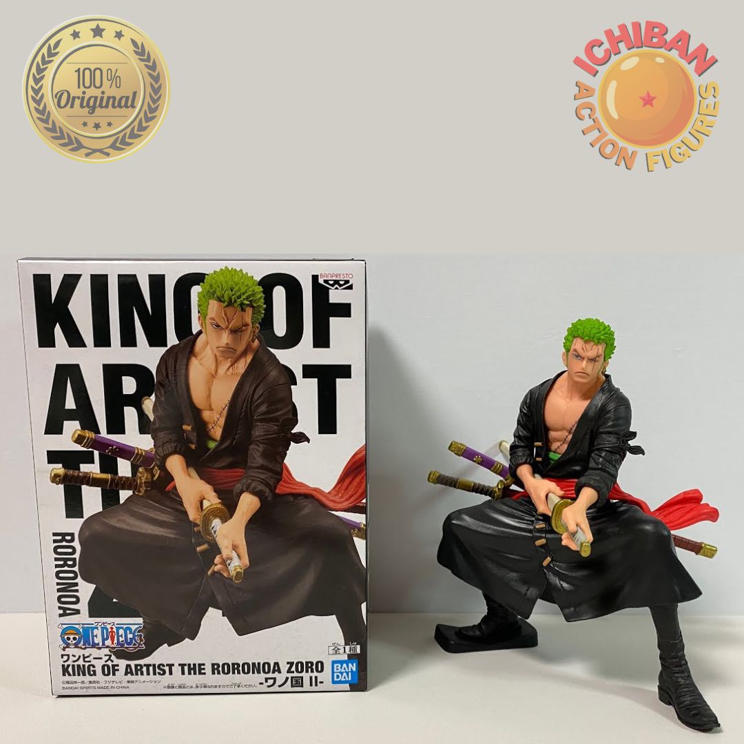 RORONOA ZORO KING OF ARTIST 100% ORIGINAL LACRADO - ICHIBAN ACTION