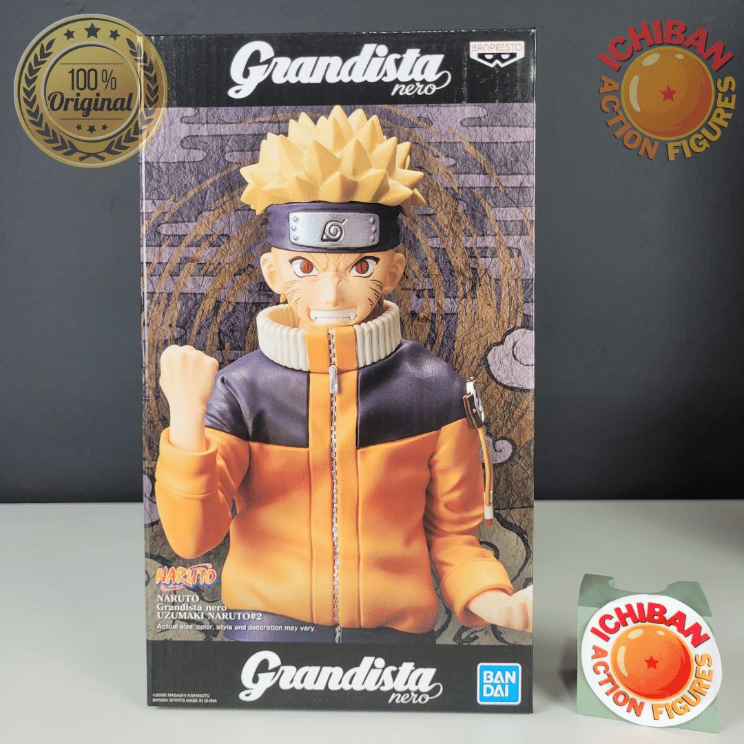 UZUMAKI NARUTO KID GRANDISTA NERO 100% ORIGINAL LACRADO - ICHIBAN