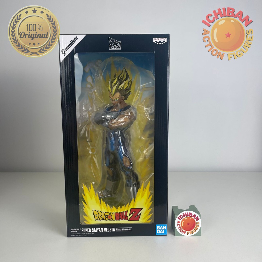 VEGETA SSJ MANGA DIMENSIONS GRANDISTA 100% ORIGINAL LACRADO