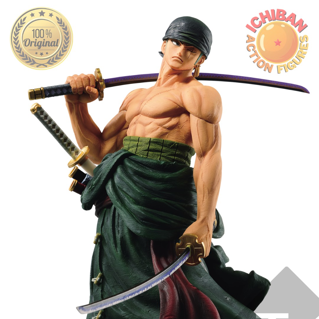 Action Figure Roronoa Zoro 28cm Anime Mangá One Piece