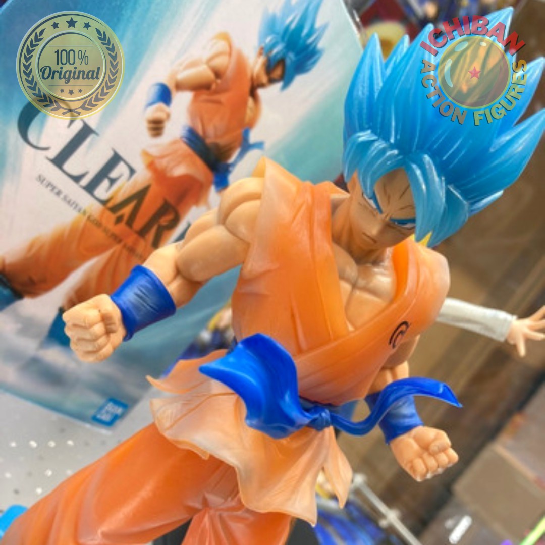Action Figure Dragon Ball Super - Goku Super Sayajin Blue - Clearise -  Bandai Banpresto - Original - Bragames