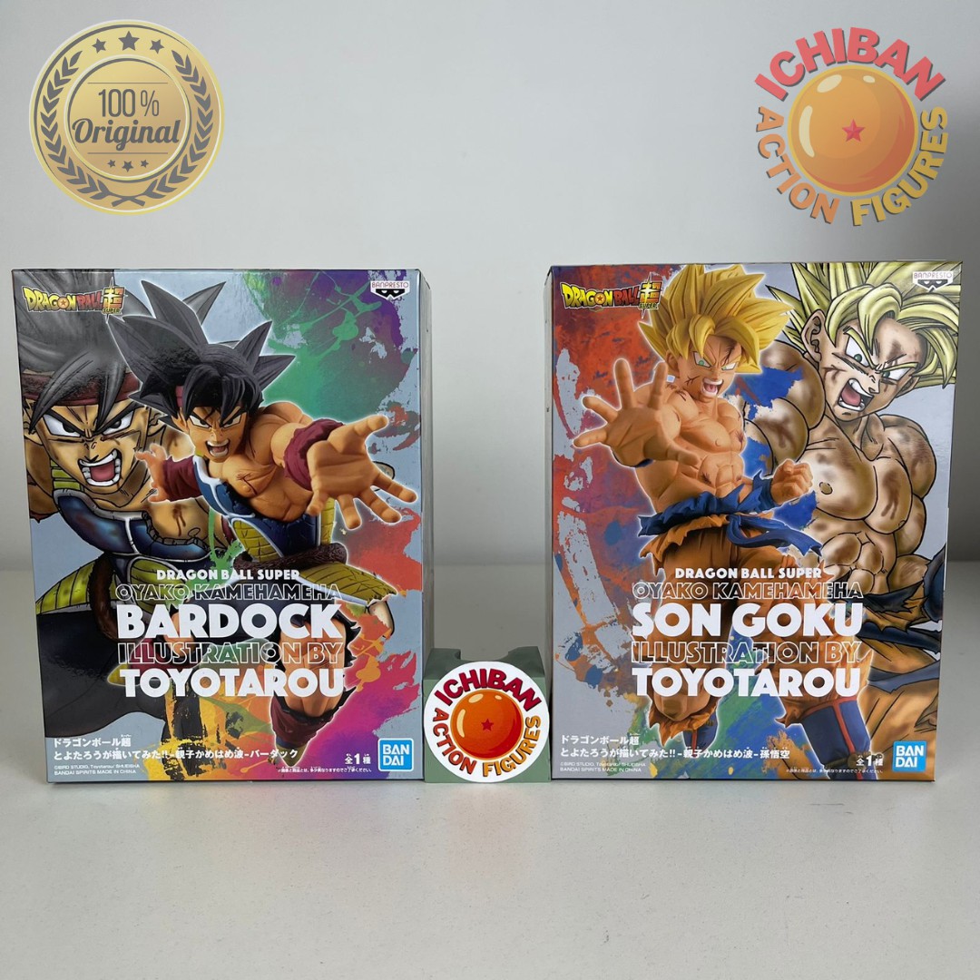 ドラゴンボール Bardock & Son Goku フィギュアセット CONJUNTO GOKU E BARDOCK DRAGON BALL Z TOYOTAROU BANPRESTO 100