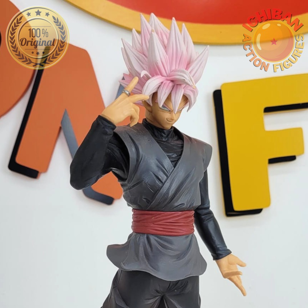 Boneco Action Figure Goku Black Super Rosê Saiyajin Dragon Ball