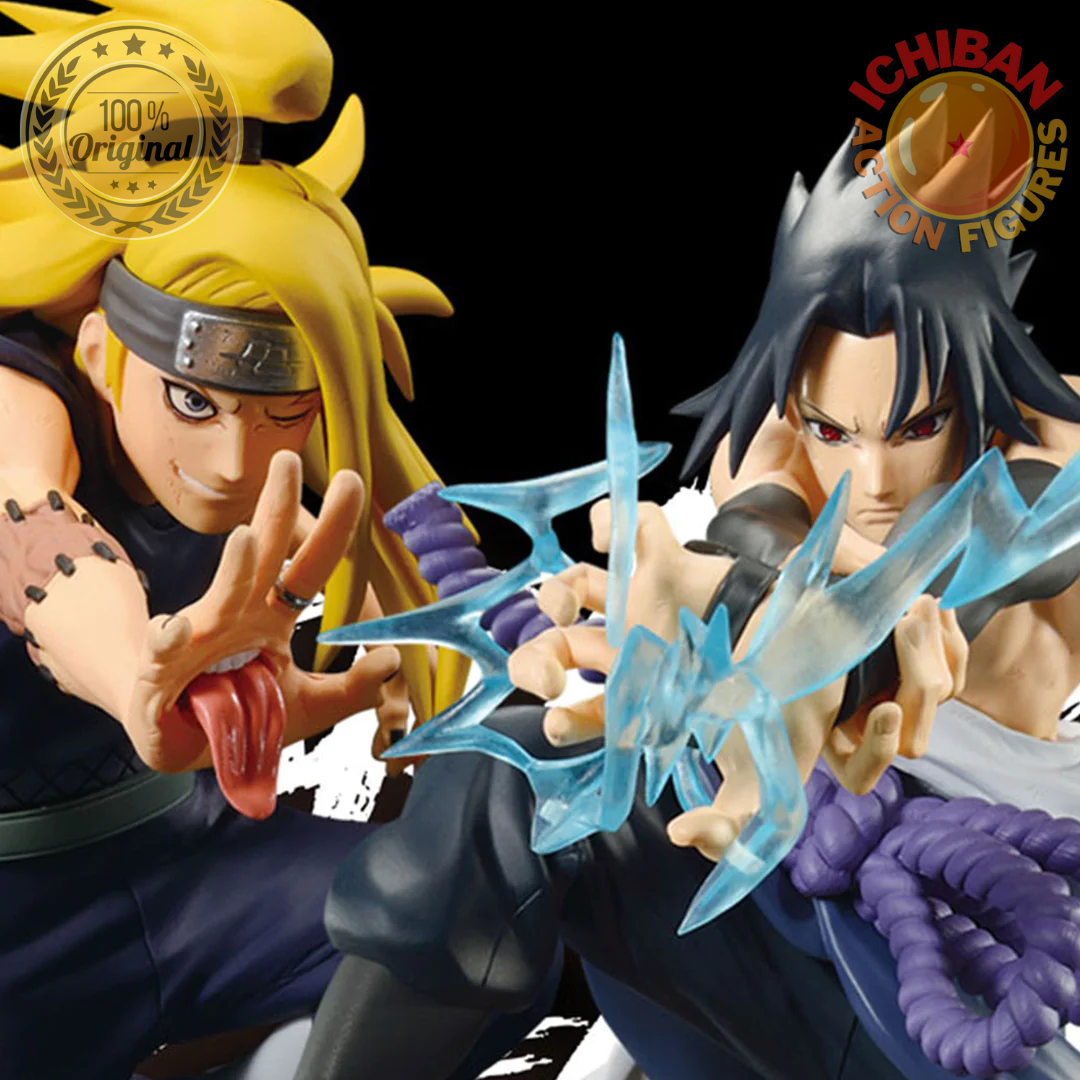 CONJUNTO SASUKE E DEIDARA BATTLE NARUTO SHIPPUDEN VIBRATION