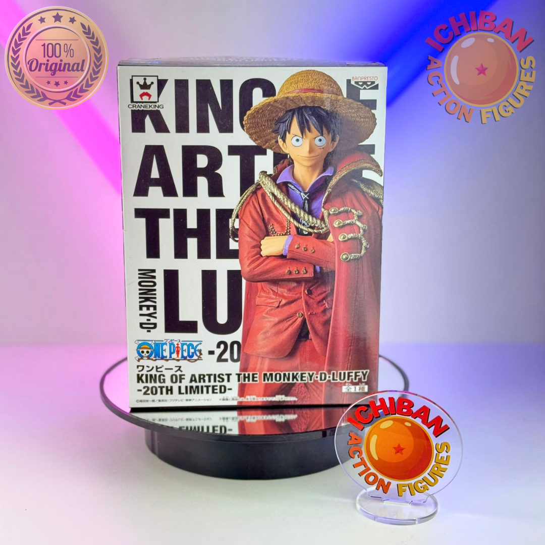 MONKEY D. LUFFY DE VERMELHO ONE PIECE SPECIAL ED. 20TH ANNIVERSARY