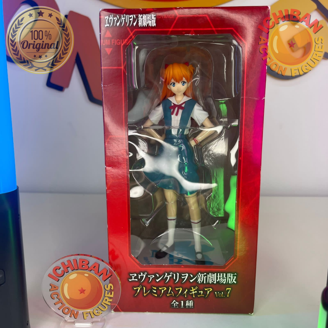ASUKA LANGLEY COLEGIAL NEON GENESIS EVANGELION SEGA 100% ORIGINAL