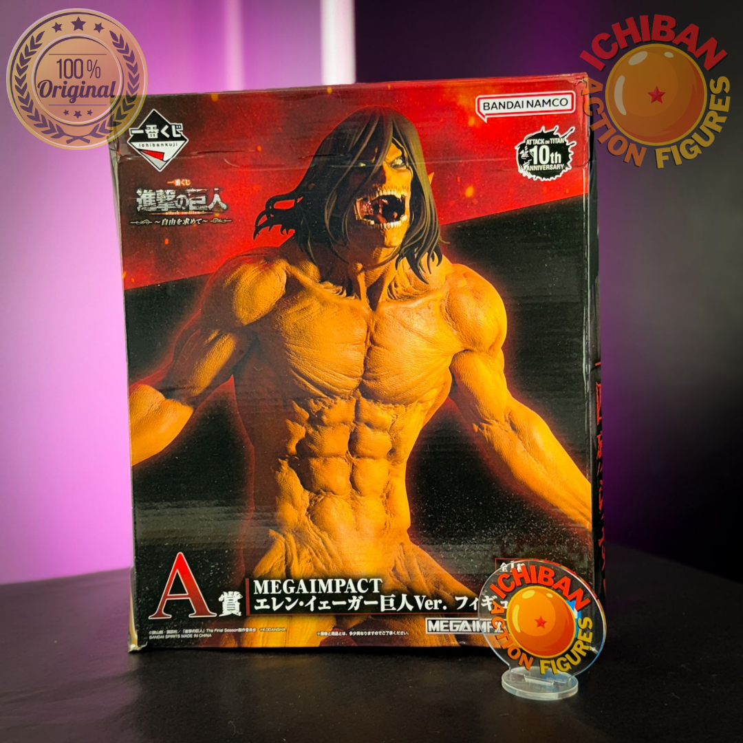 EREN YEAGER TITÃN ATTACK ON TITAN MEGA IMPACT ICHIBAN KUJI LETRA A