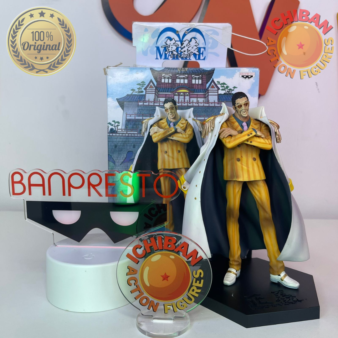 KIZARU BORSALINO ONE PIECE DXF BANPRESTO 100% ORIGINAL COM CAIXA
