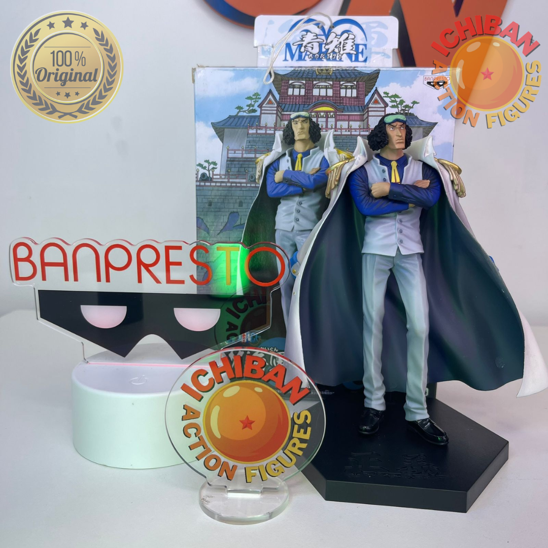 AOKIJI KUZAN ONE PIECE DXF BANPRESTO 100% ORIGINAL COM CAIXA