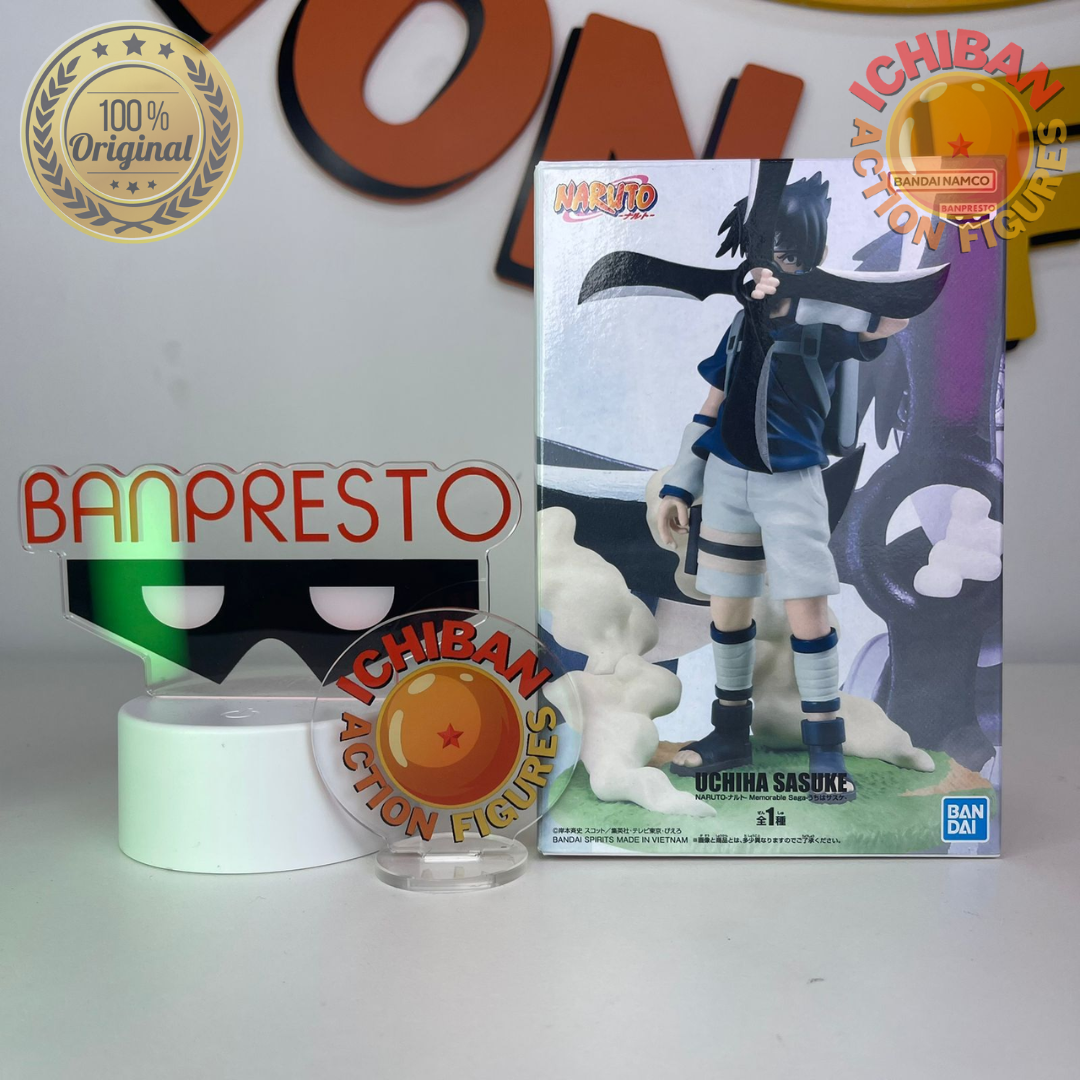 UCHIHA SASUKE KID COM FUUMA SHURIKEN NARUTO CLÁSSICO MEMORABLE