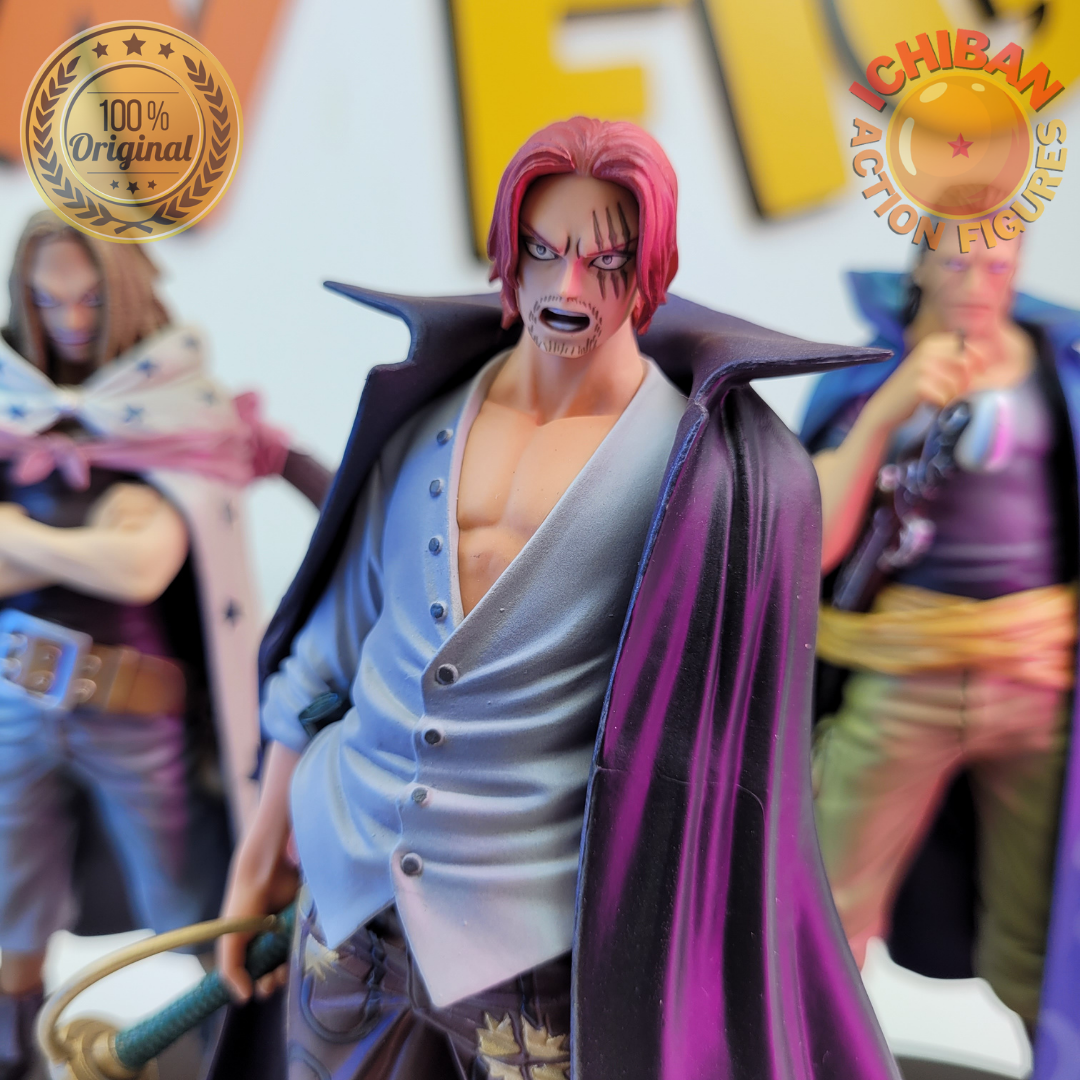 TRIO SHANKS, BEN BECK E YASOPP ONE PIECE DXF BANPRESTO 100