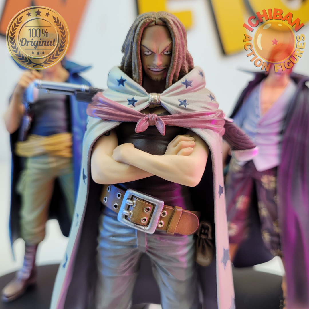 TRIO SHANKS, BEN BECK E YASOPP ONE PIECE DXF BANPRESTO 100