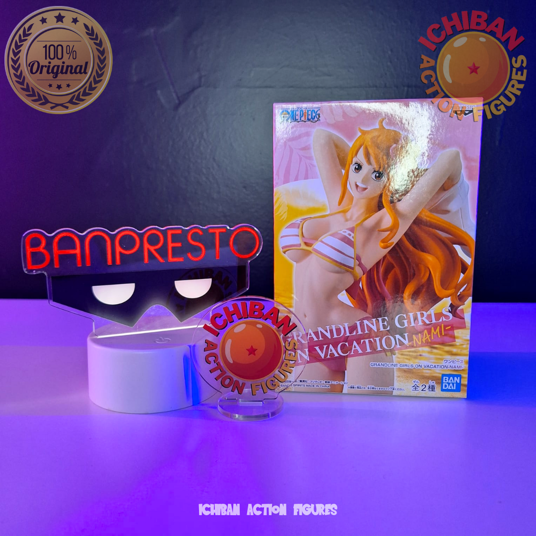 NAMI DE BIQUINI ROSA ONE PIECE GRANDLINE GIRLS ON VACATION LETRA B