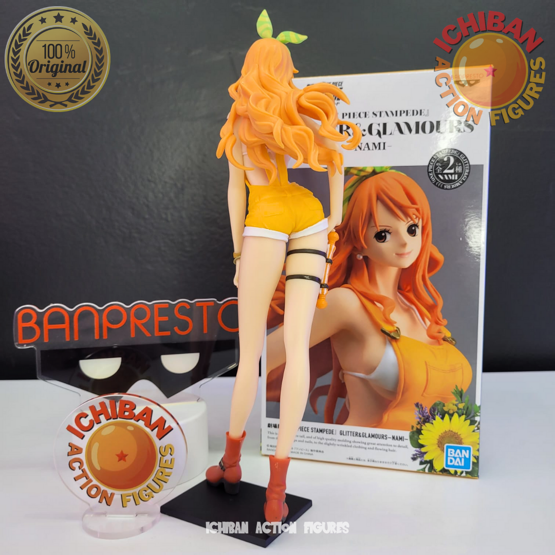 NAMI MACACÃO LARANJA ONE PIECE STAMPEDE GLITTER AND GLAMOUR