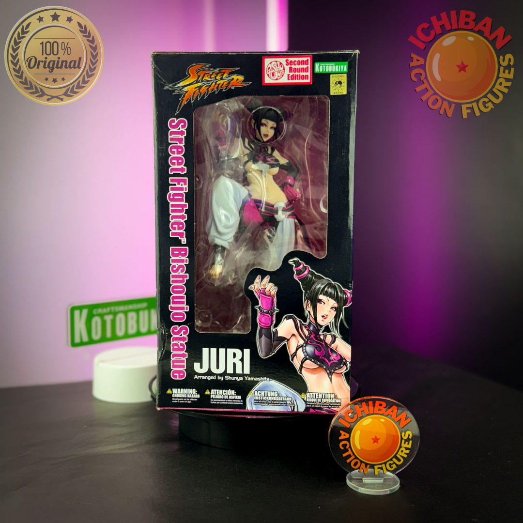 JURI STREET FIGHTER BISHOUJO KOTOBUKIYA 100% ORIGINAL COM CAIXA