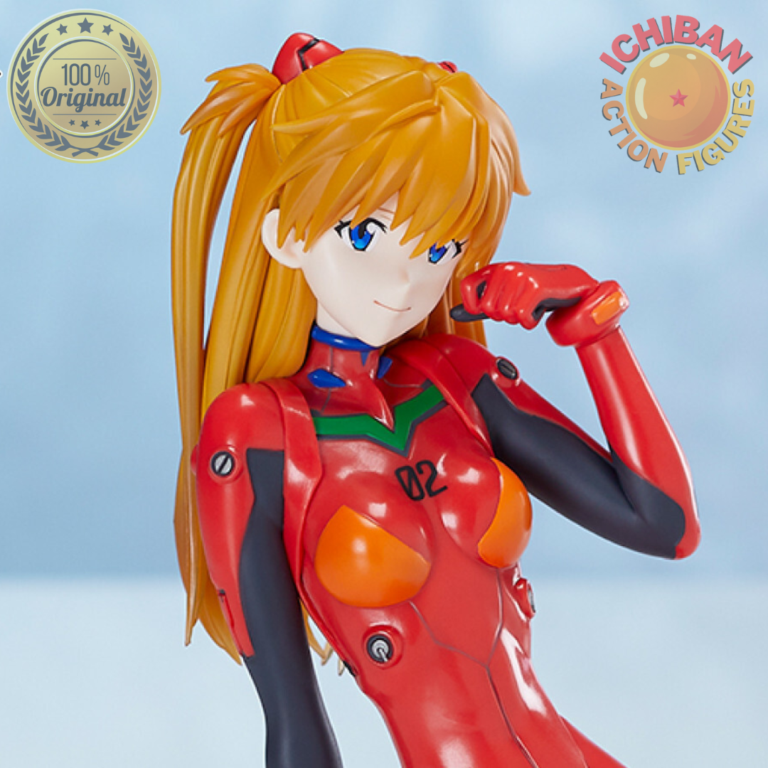 ASUKA LANGLEY MÃO NO BONÉ NEON GENESIS EVANGELION ICHIBAN KUJI LETRA A Bandai 100 Original Lacrado