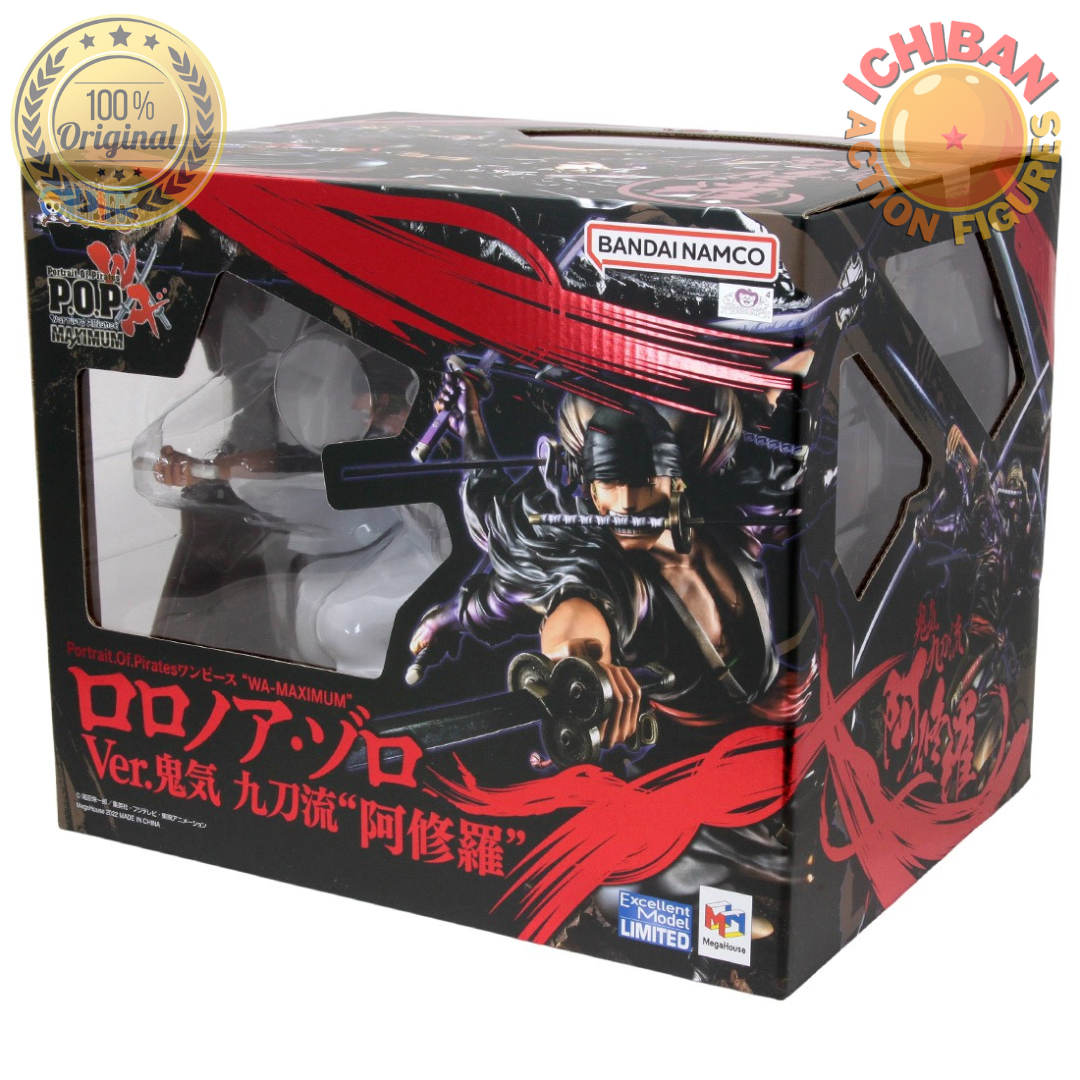 RORONOA ZORO ASHURA ONE PIECE POP MAXIMUM MEGAHOUSE 100% ORIGINAL