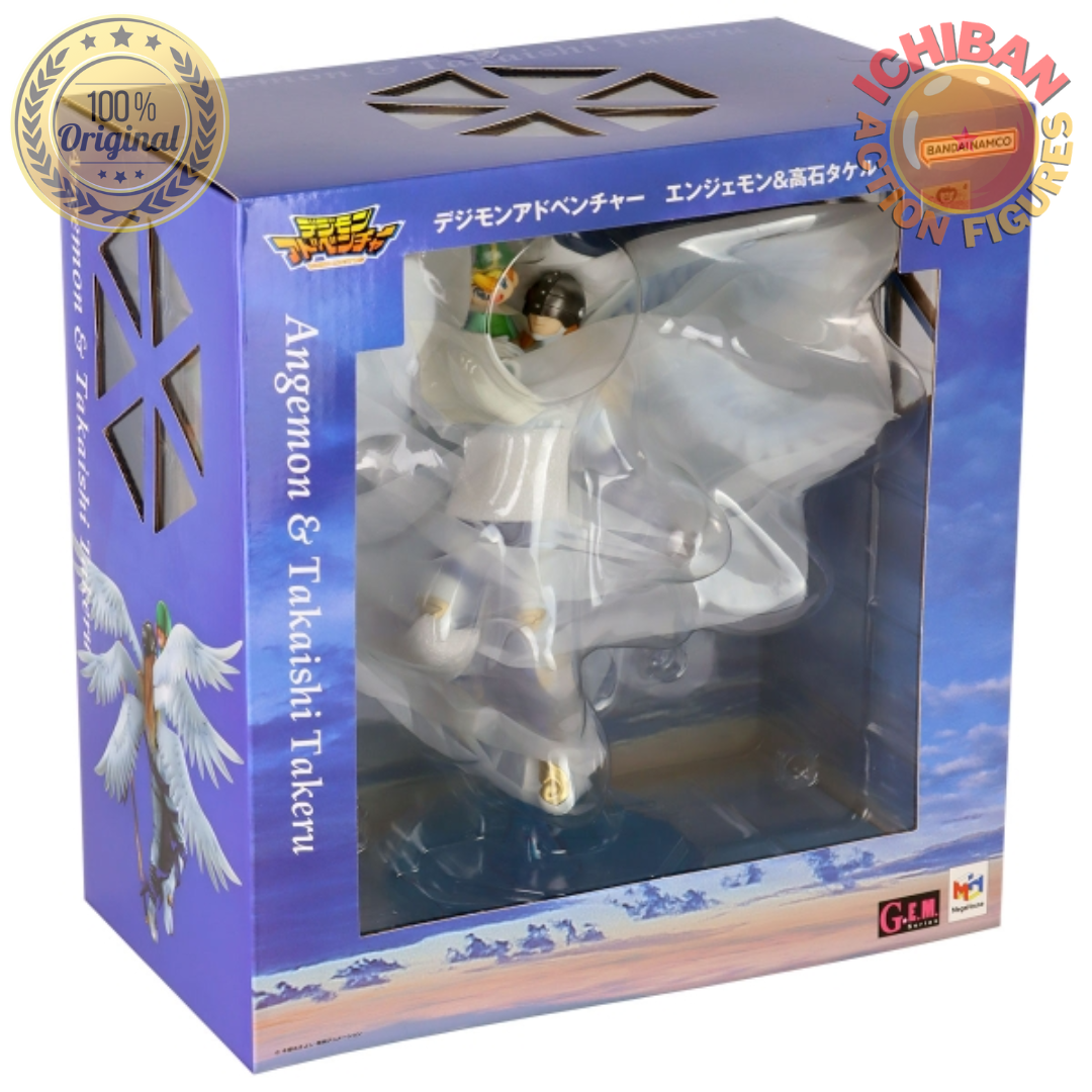 ANGEMON E TAKAISHI DIGIMON G.E.M SERIES MEGAHOUSE 100% ORIGINAL LACRADO ...