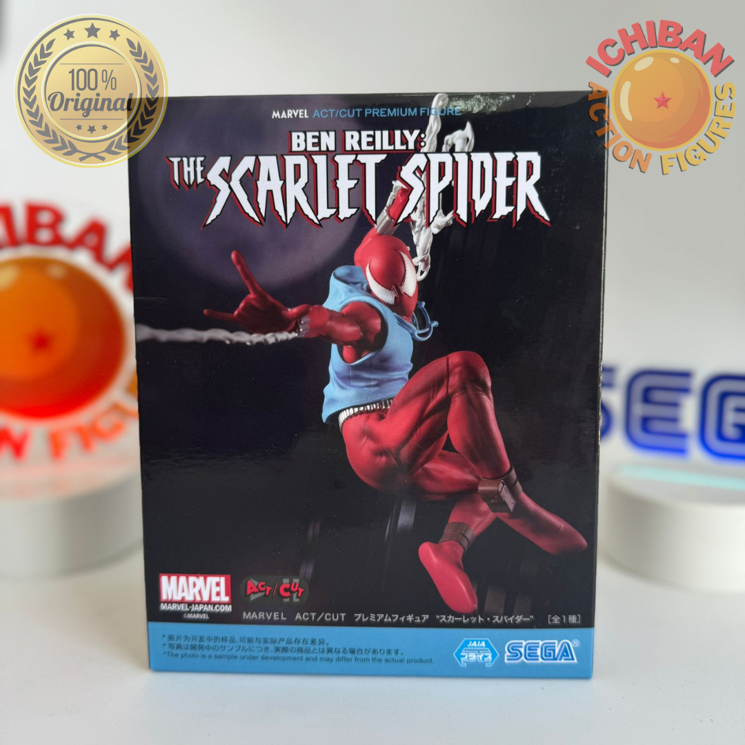 SCARLET SPIDER MARVEL LUMINASTA SEGA 100% ORIGINAL LACRADO