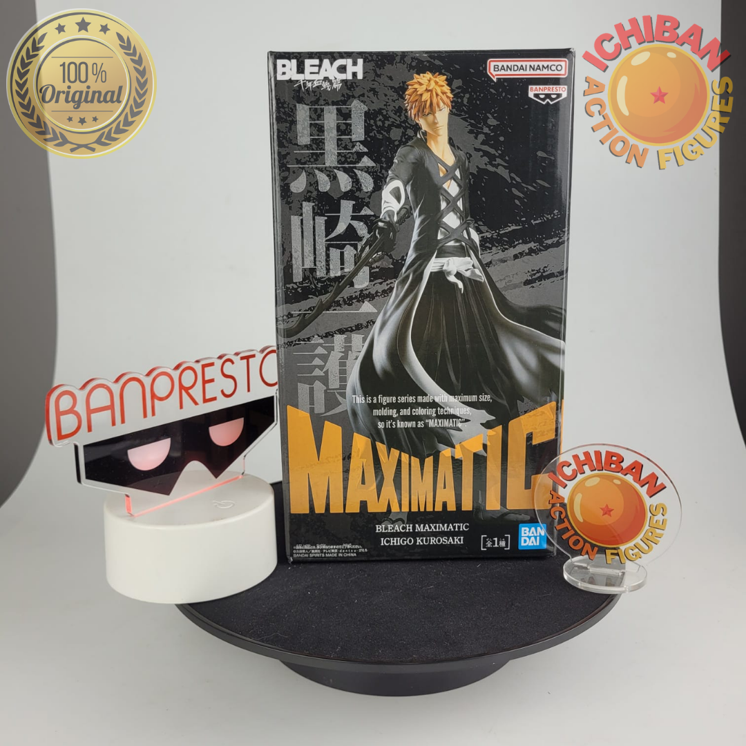 KUROSAKI ICHIGO BLEACH MAXIMATIC BANPRESTO 100% ORIGINAL LACRADO
