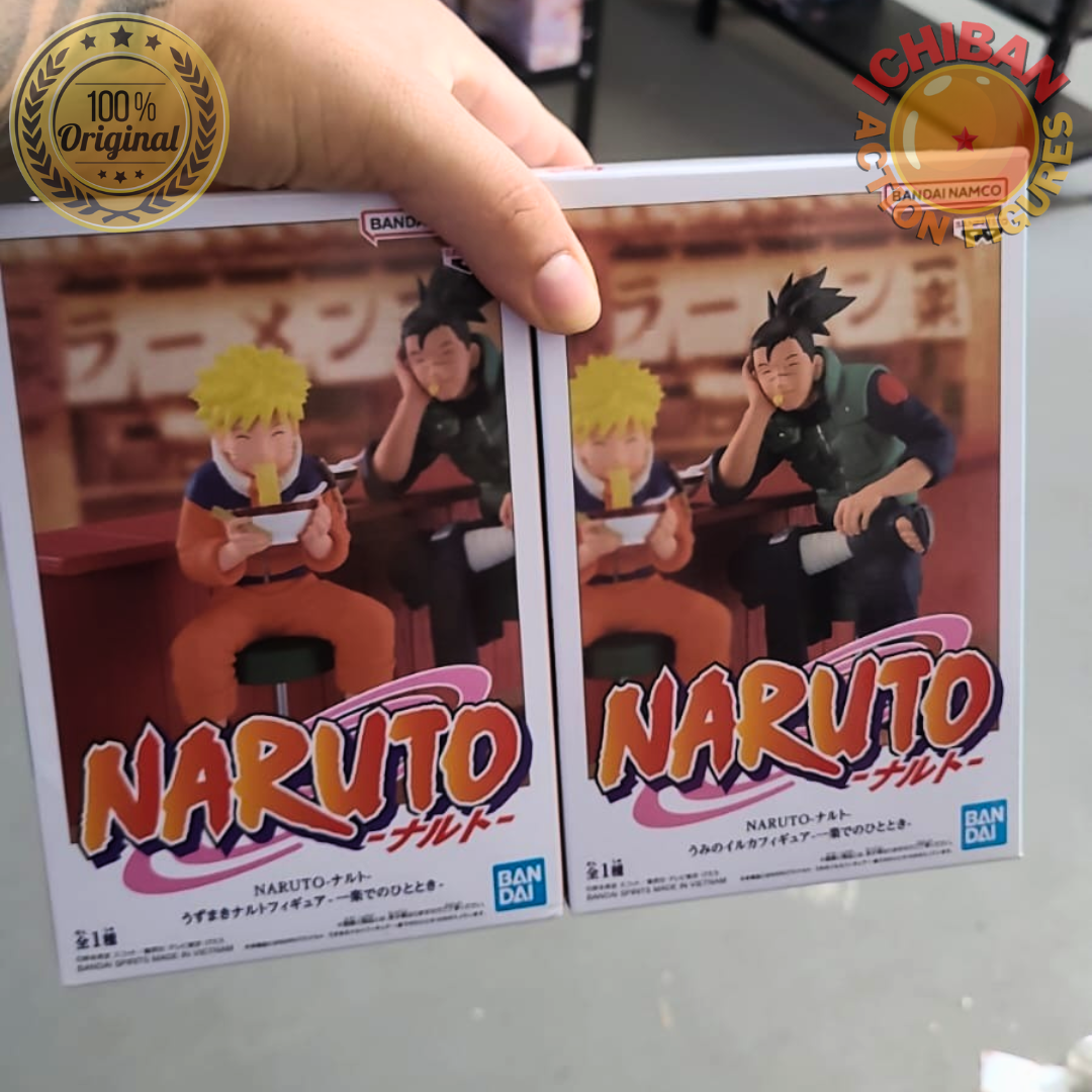CONJUNTO UZUMAKI NARUTO E IRUKA SENSEI NARUTO CLÁSSICO ICHIRAKU
