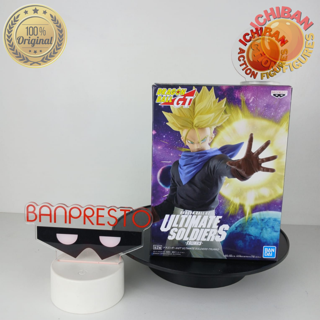 Banpresto Dragon Ball GT Ultimate Soldiers Trunks Figure - 10 Inch Collectible With Base Stand