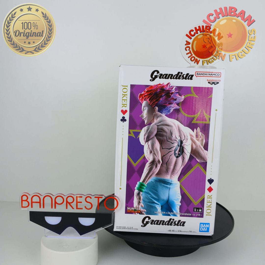 HISOKA HUNTER X HUNTER GRANDISTA BANPRESTO 100% ORIGINAL LACRADO