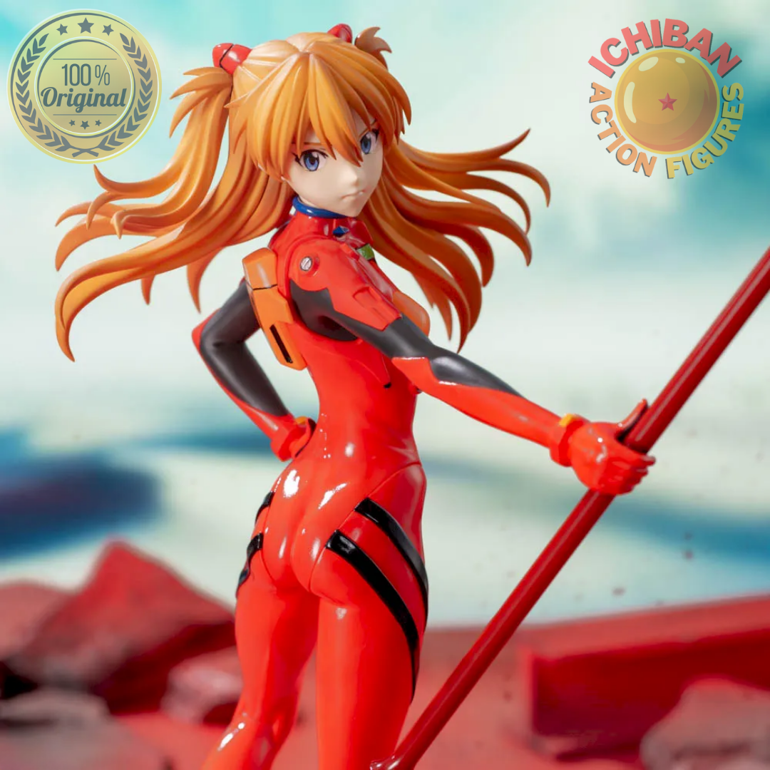 ASUKA LANGLEY COM LANÇA NEON GENESIS EVANGELION LUMINASTA SEGA 100
