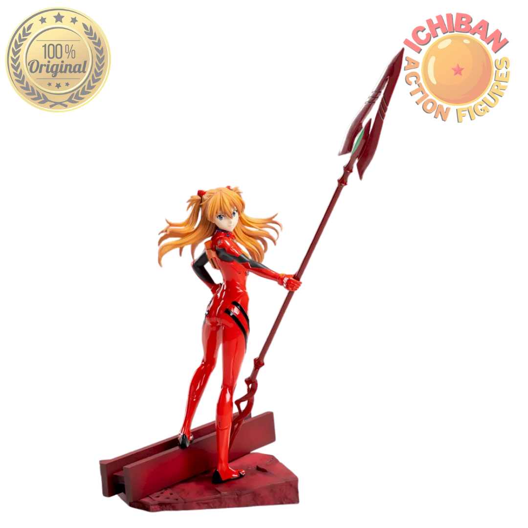 ASUKA LANGLEY COM LANÇA NEON GENESIS EVANGELION LUMINASTA SEGA 100