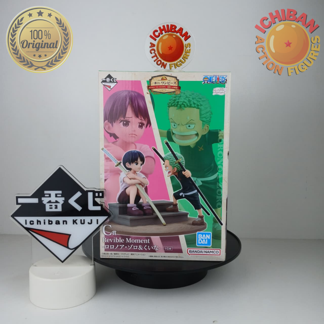ZORO KID E KUINA ONE PIECE REVIBLE MOMENT ICHIBAN KUJI BANDAI 100