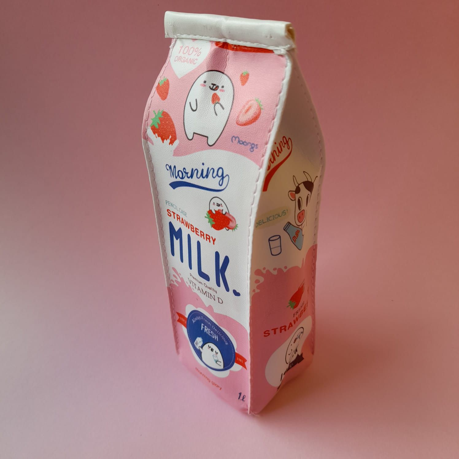Estojo caixa de leite kawaii fofo milk - Papelaria Moon