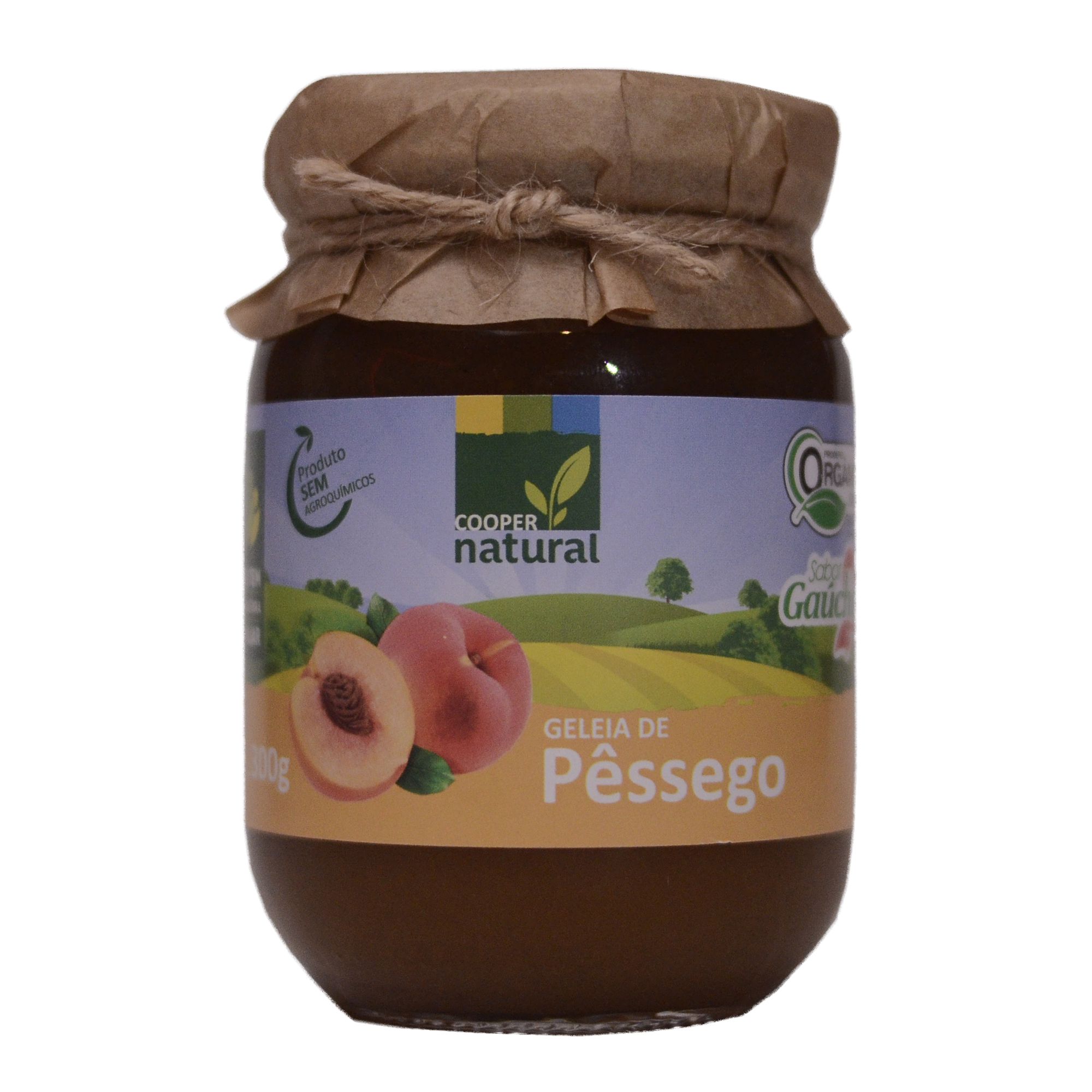 Geleia de Pêssego 300g - Fábrica de doces de leite - Doces Tatitânia