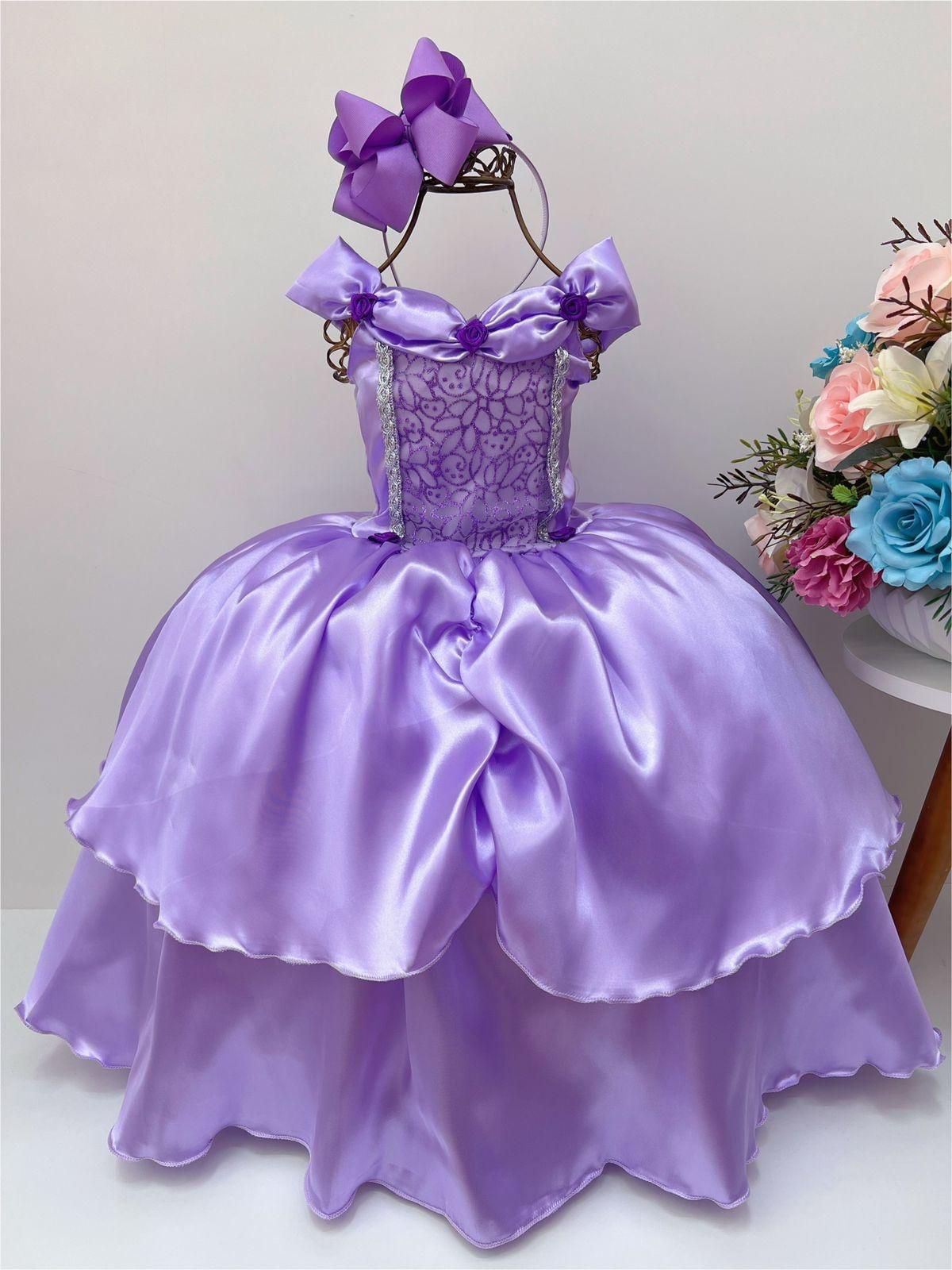 Vestido Fantasia Princesa Sofia 