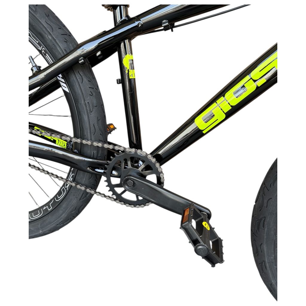 BICICLETA GIOSBR 4TRIX PRETO BRILHANTE - AMR NEON/CINZA - Torino Bikes